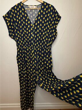Louche NWOT Ady Pineapple Please Jumpsuit